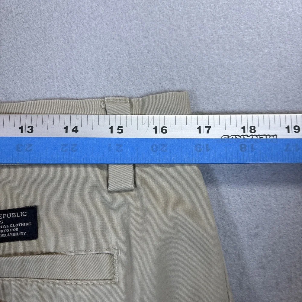 Banana Republic Pant Men's 33x30 Emerson Straight Chino 100% Cotton‎ Khaki Brown